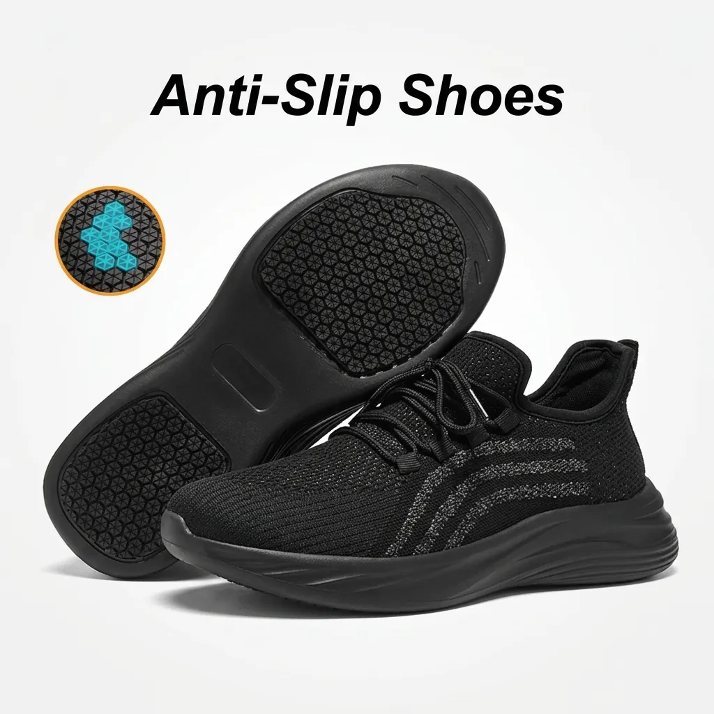 Professional Non-Slip Chef Shoes For Men Women Waterproof Breathable Work Shoes Slip-On Service Shoes For Kitchen Hotel