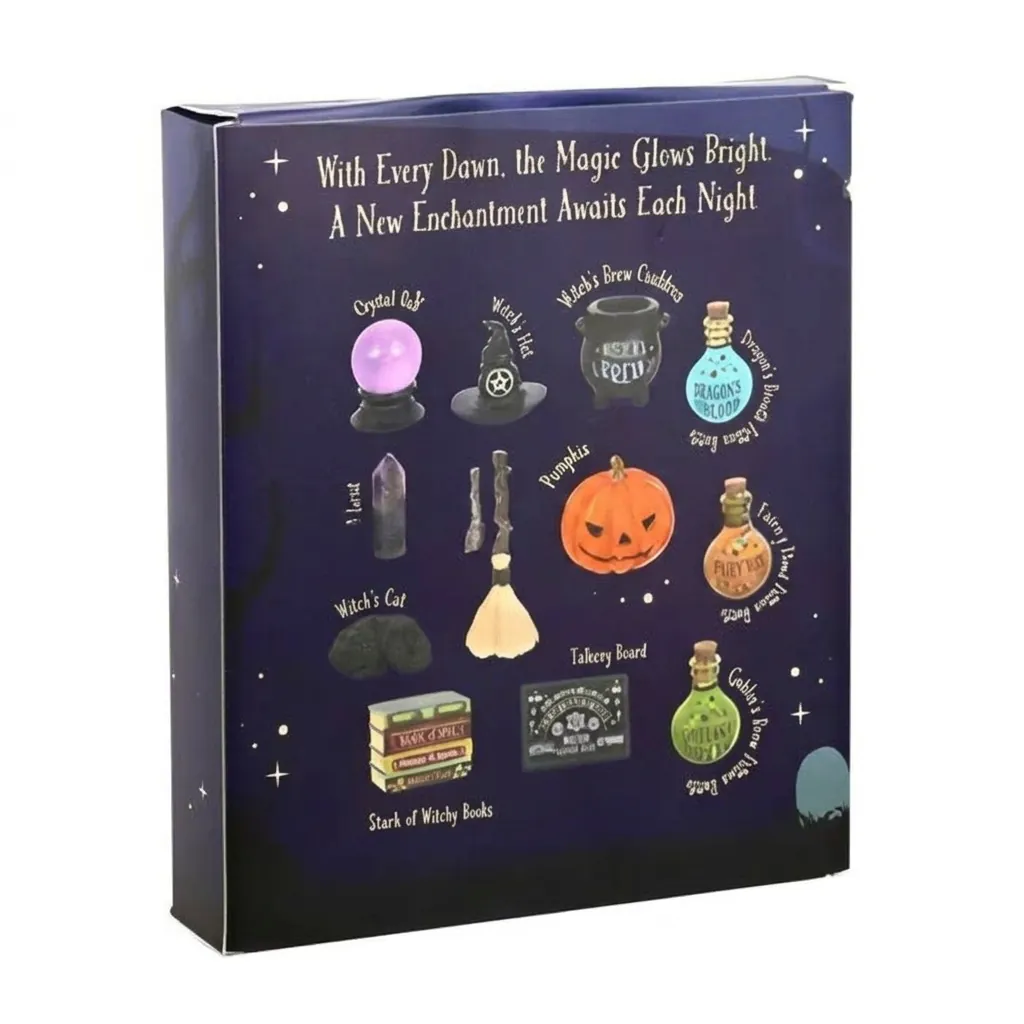Calendario de Adviento de Halloween 26 Días Cuenta Regresiva Caja Ciega Figuras Miniaturas de Resina Mágica Regalos Sorpresa Niños Fiesta