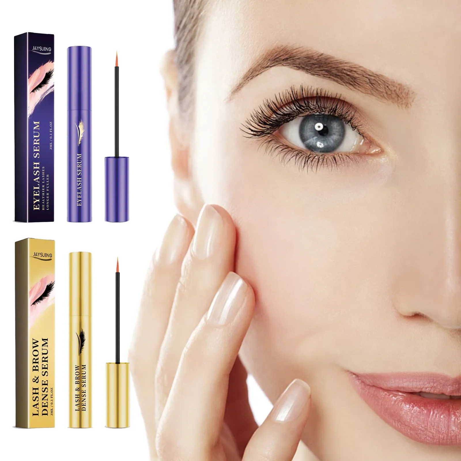 Jaysuing Wimpernwachstumsserum Mit Ginseng Extrakt Peptiden Für Längere Vollere Dichtere Wimpern Nährende Wimpernpflege