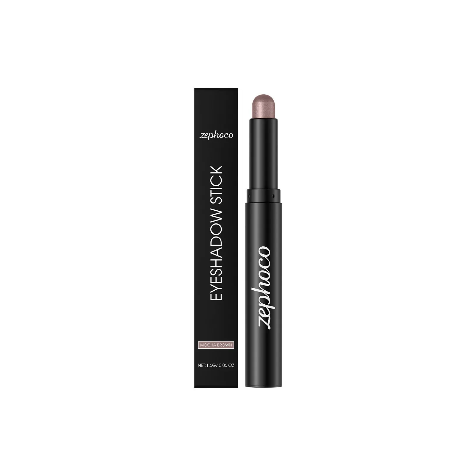 Zephoco Mokka Braun Schimmer Lidschattenstift Wasserdicht Langanhaltend Natürliches Pigment Perlglanz Lidschatten Stift Damen Make-up