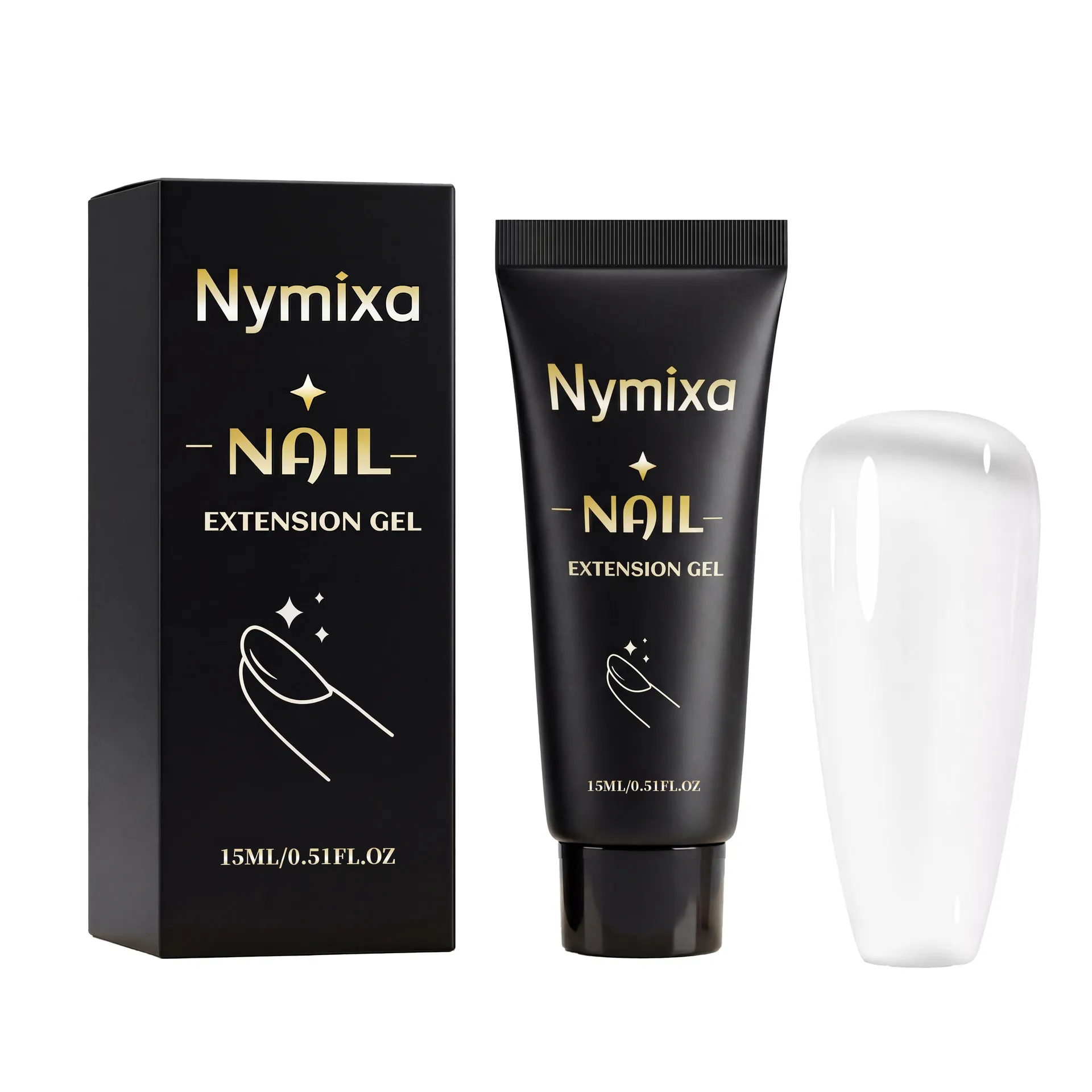 Gel de Extensión de Uñas Transparente Profesional Nymixa Para Construcción Reparación Herramienta de Manicura de Larga Duración Mujer Belleza