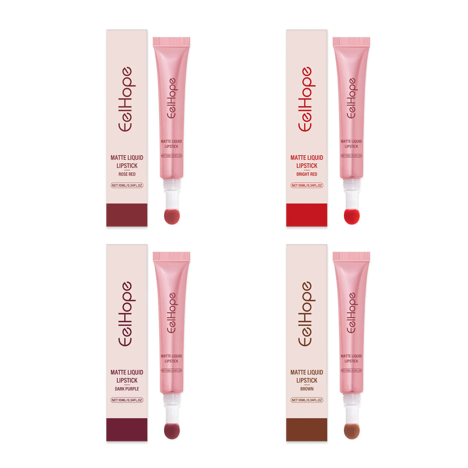 EELHOPE Matte Vloeibare Lippenstift Waterdicht Langdurig Hydraterende Lipgloss Voor Dames Dagelijkse Make-up Hoge Pigmentatie
