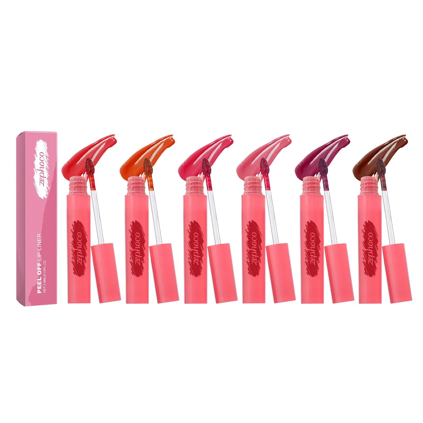 ZEPHOCO Matte Peel Off Lipliner Waterdichte Langdurige Hydraterende Lipgloss Aftrekbare Lipgloss Voor Vrouwen Cosmetica