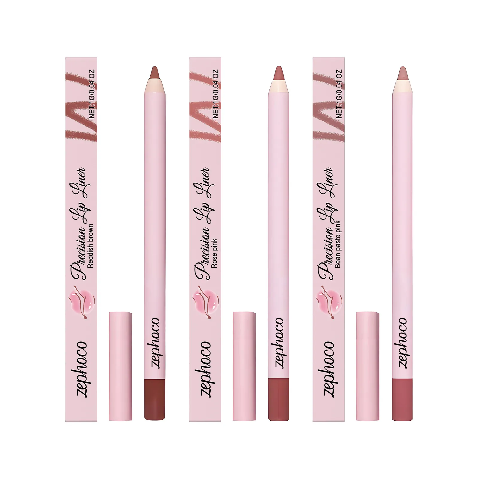ZEPHOCO Professioneller Präziser Lippenkonturenstift Langanhaltend Wasserdicht Samtmatt Lippen Make-up Für Damen Tägliche Schönheit