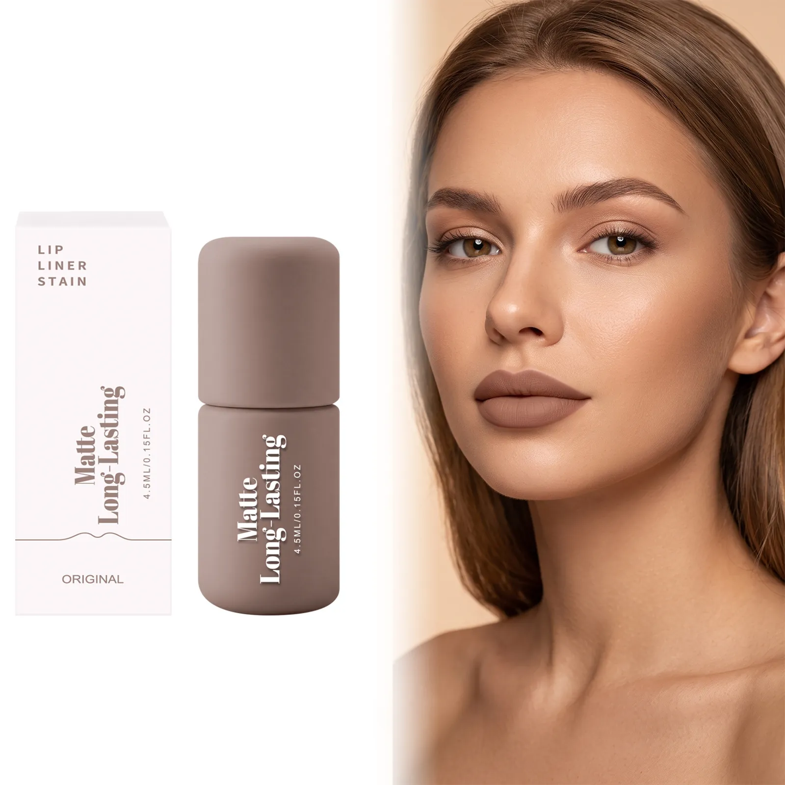 Matte Langanhaltende Lippenkonturenstift Nude Natürliche Farbe Glatte Textur Wischfest Wasserdicht Lippenkonturstift Für Damen Make-up