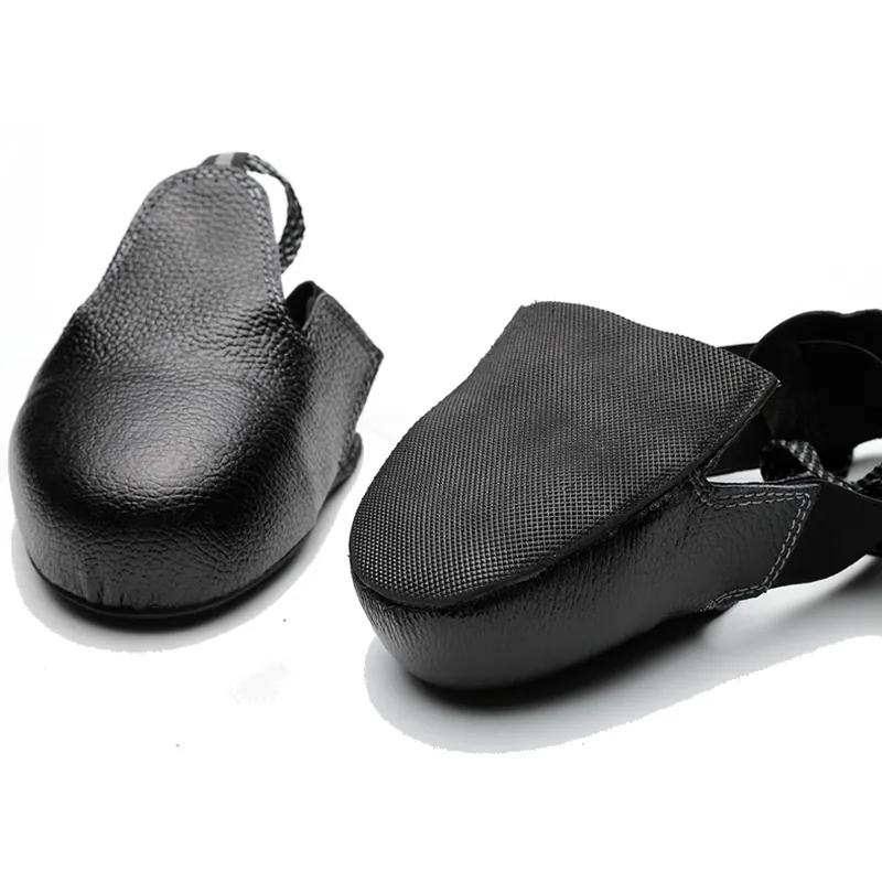 Couvre-chaussures de Sécurité Professionnels en Cuir avec Embout en Acier Anti-écrasement pour Visiteurs d'Atelier Industriel