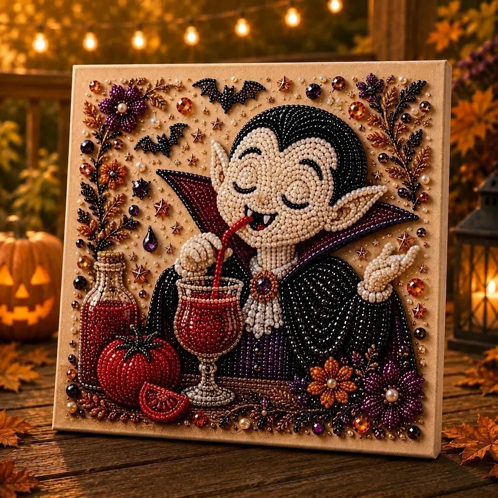 Halloween Geist Perlenkunst DIY Set 3D Handgemachtes Diamantgemälde Für Wohnkultur Acryl Künstliche Perle Strass Kunsthandwerk Set