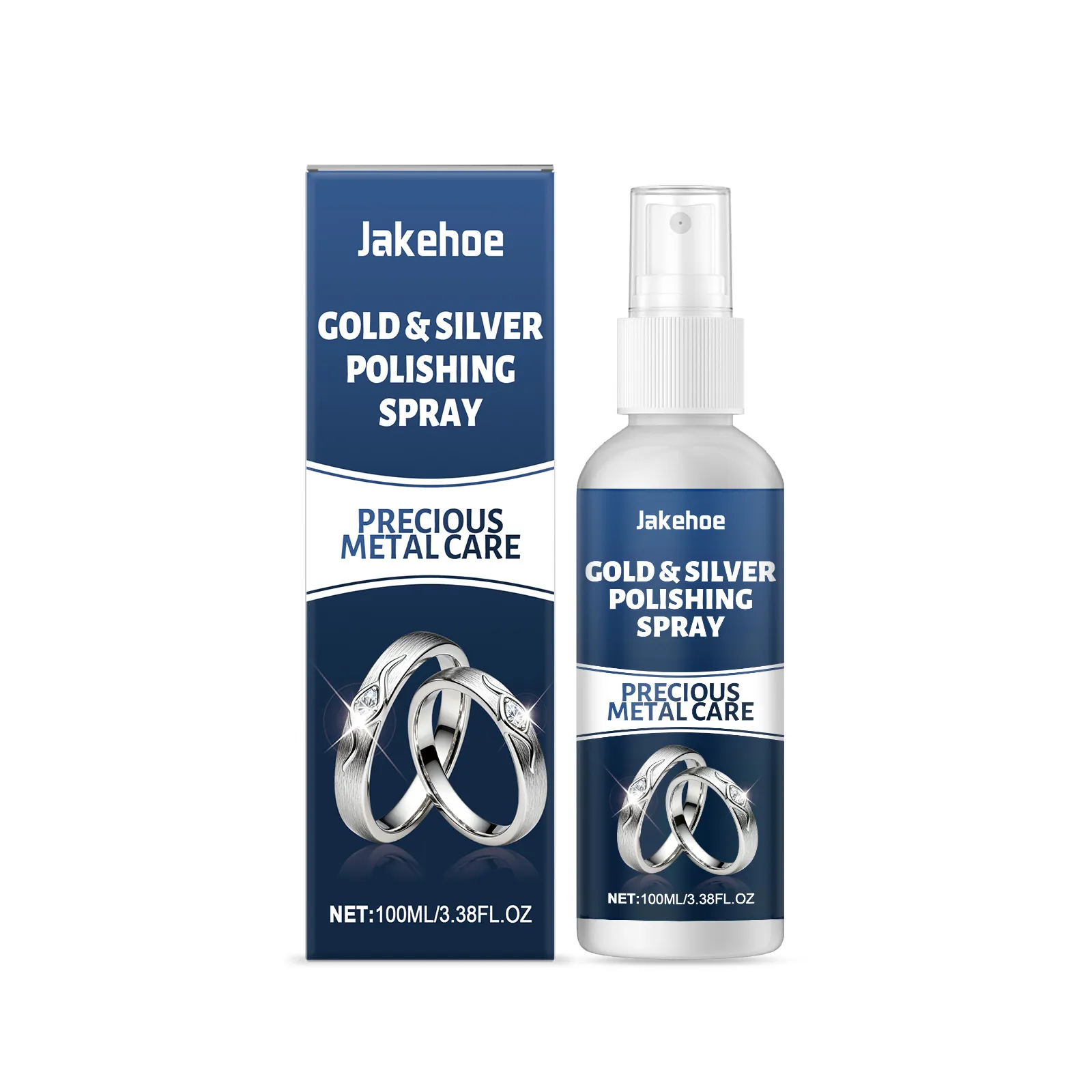 Jewelry Cleaning Spray Gold Silver Precious Metal Polishing Solution For Rings Necklaces Watches Surface Stain Shine Care Liquid