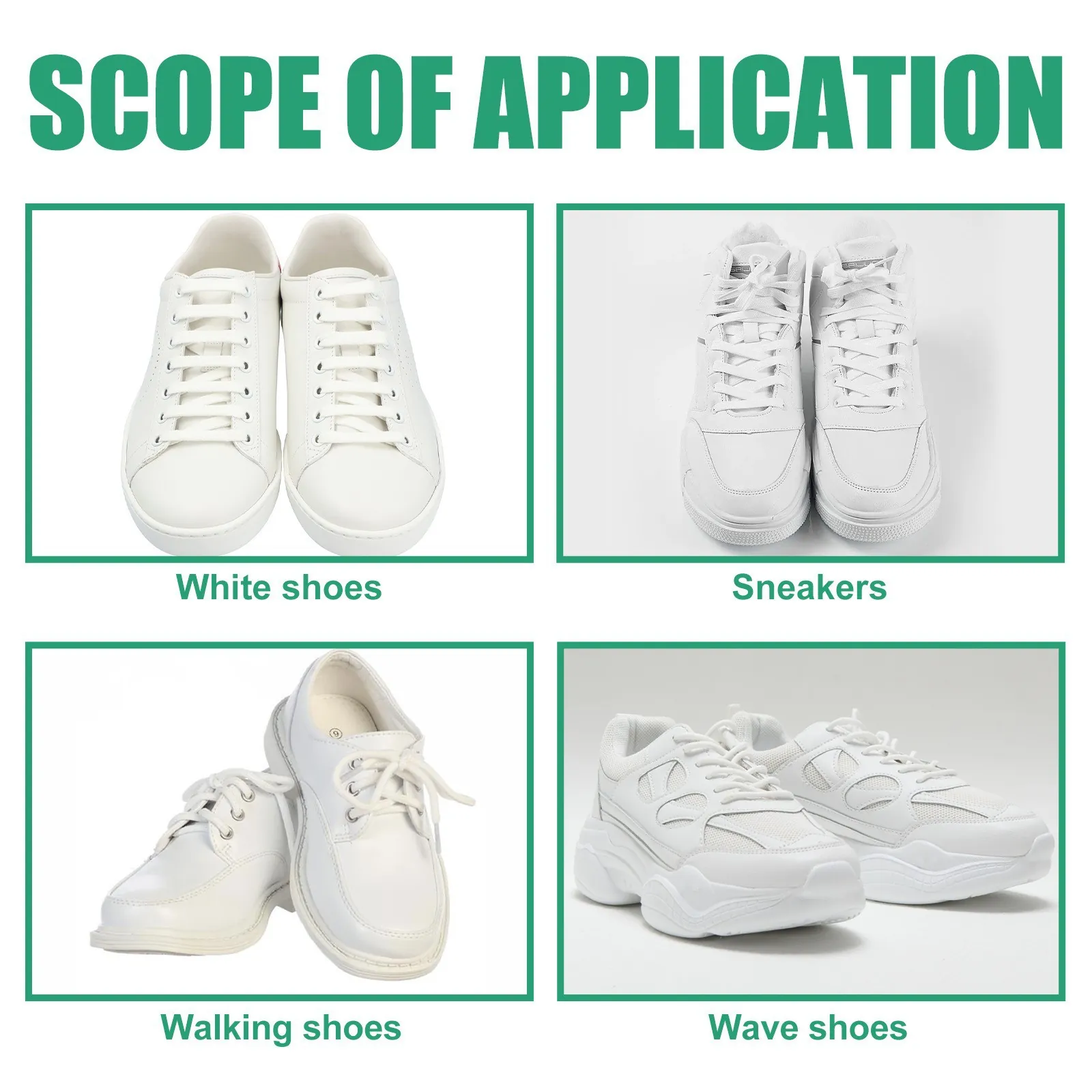 Jue-Fish White Shoe Cleaner Kit 100ml Stain Remover Deoxidizer Gel For Sneakers Whitening No Water Wash Needed With Brush
