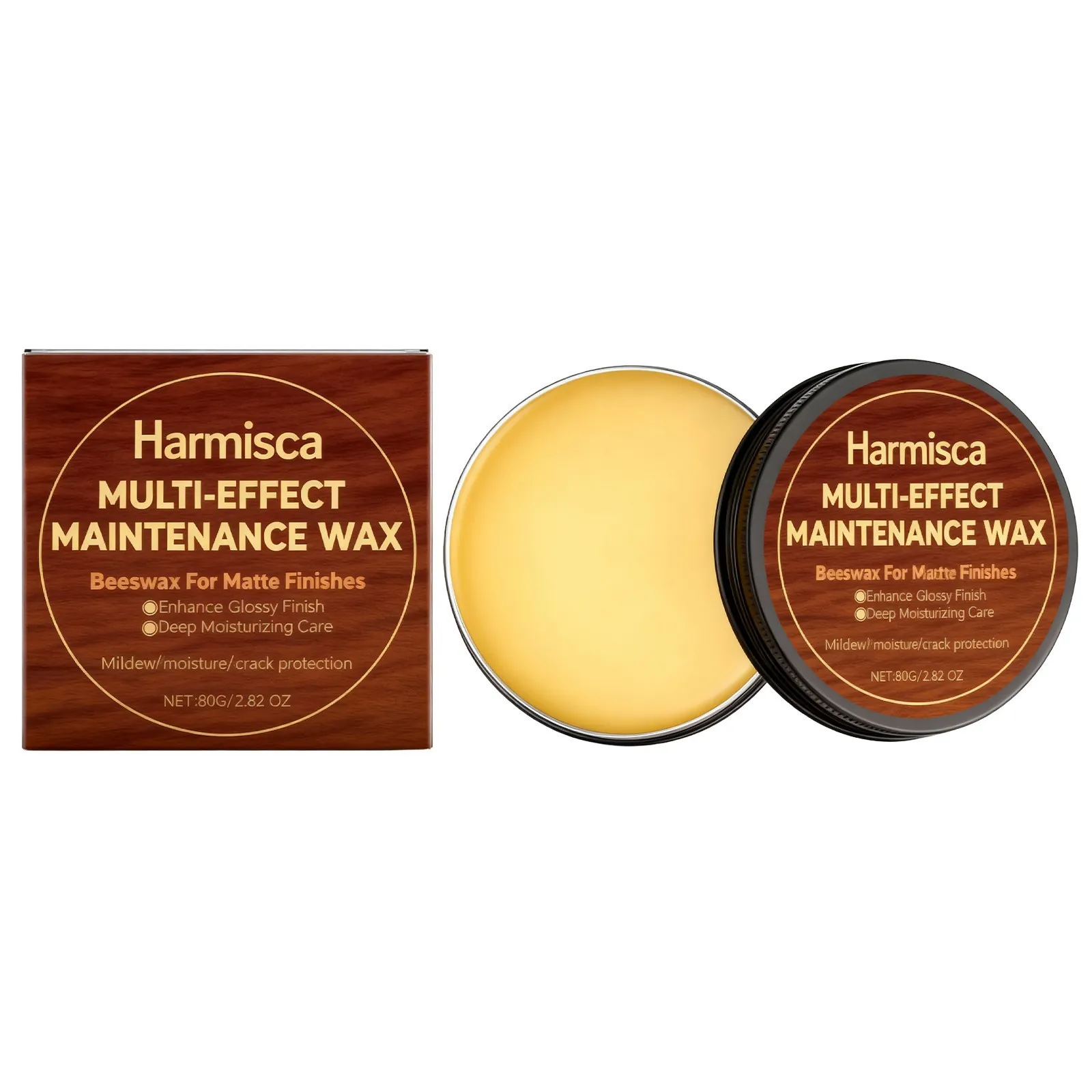 Cera de Abejas Harmisca para Instrumentos Musicales Cera de Mantenimiento Multiefecto para Guitarra Limpieza Protección Hidratación Cuidado Madera Natural