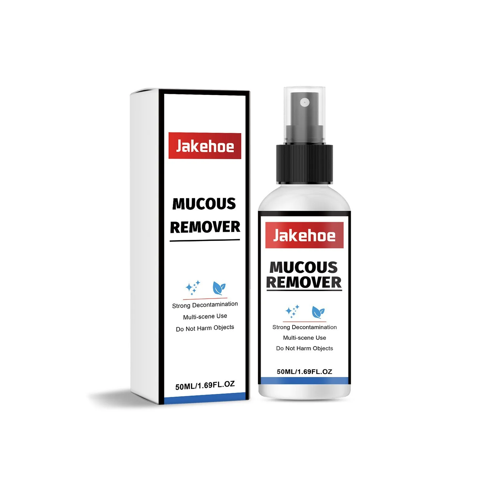 Jakehoe 50ml Dissolvant d'Adhésif Spray Nettoyant de Résidus de Colle Forte pour Fenêtre de Maison et Surface en Verre de Voiture