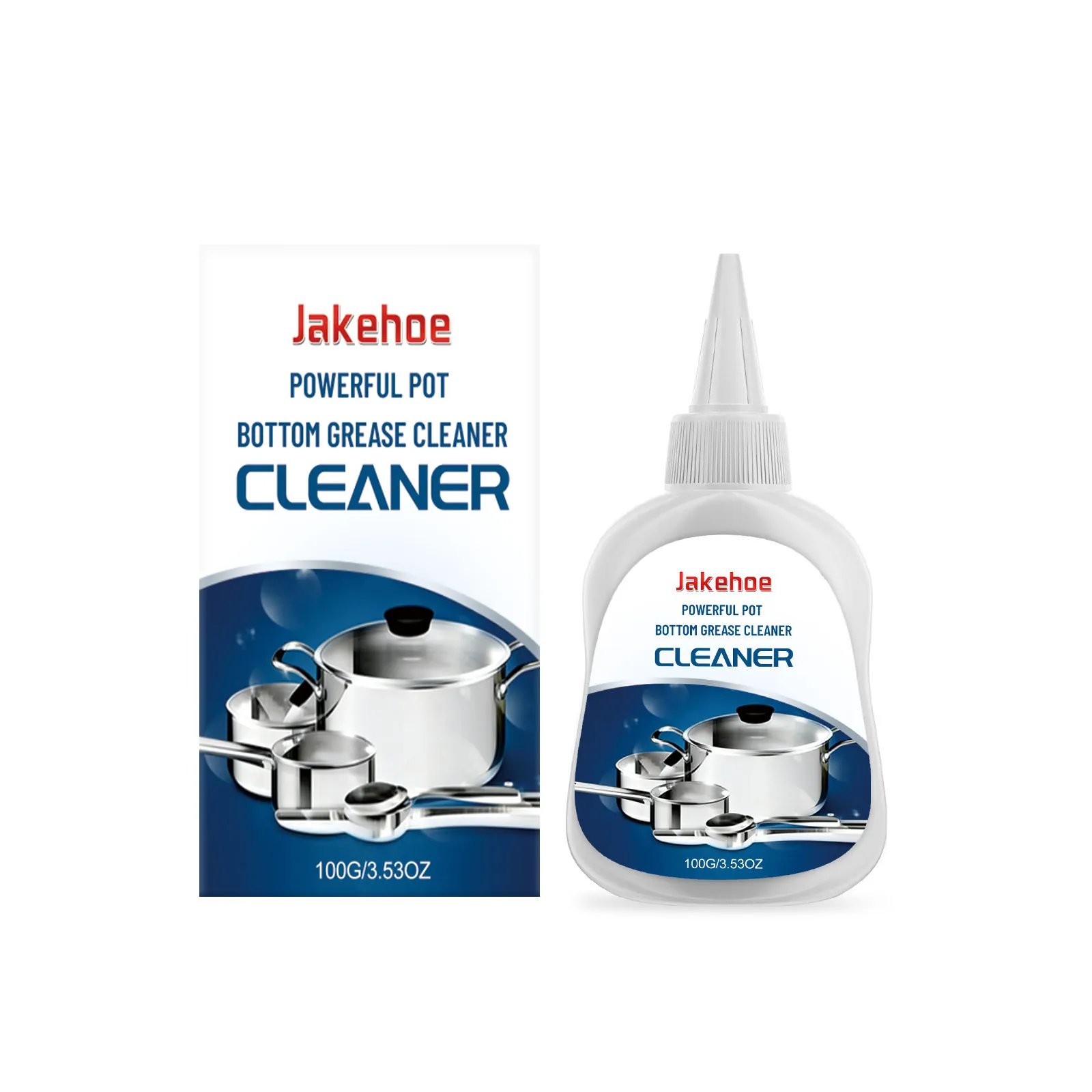 Jakehoe Powerful Kitchen Pot Bottom Degreaser Stain Remover For Stainless Steel Cookware Household Cleaning Liquid Cleaner