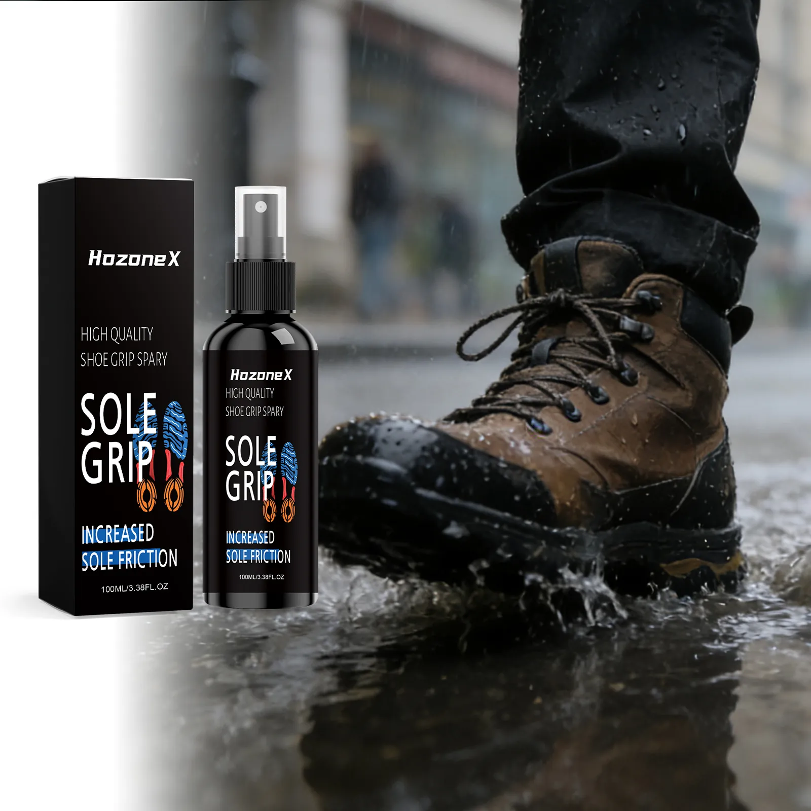 Anti Slip Shoe Grip Spray Increased Sole Friction Traction Boost Portable Fast Drying For Smooth Surfaces Gym Outdoor