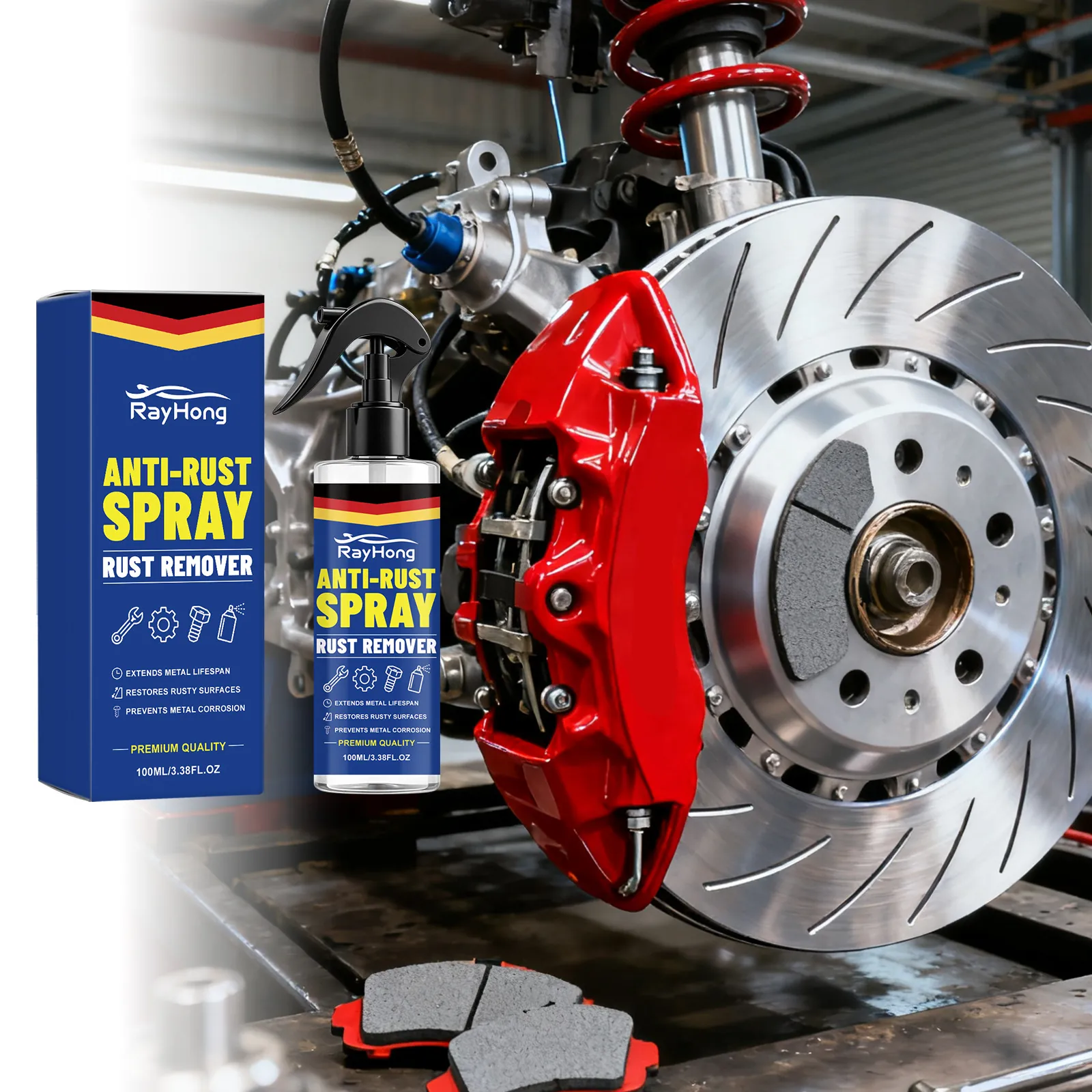 Professional Metal Rust Remover Spray For Automotive Parts Deep Penetration Surface Protection Polishing Renovation Agent