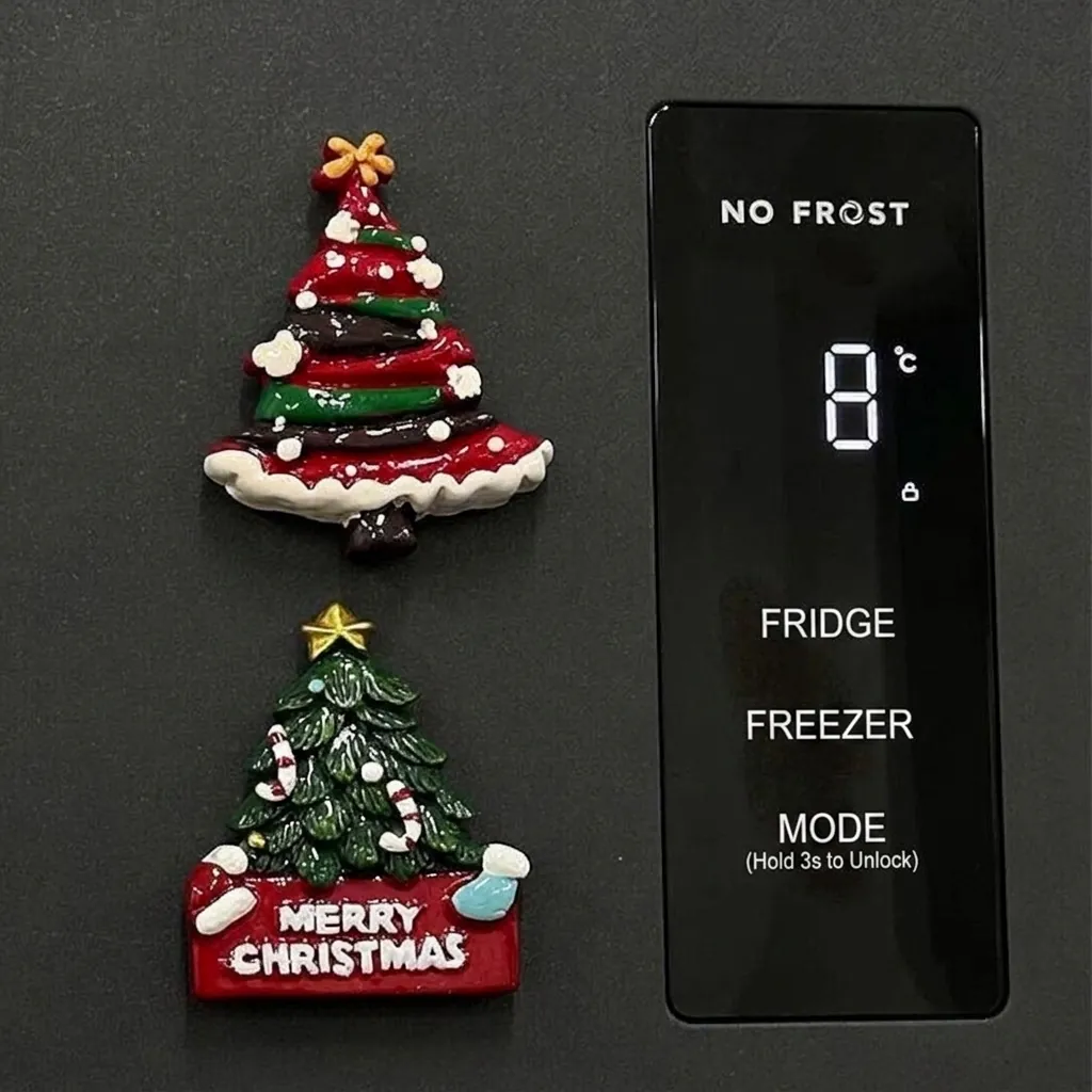 3D Kreative Harz Weihnachtsbaum Kühlschrankmagnet Festliche Küche Magnetische Aufkleber Urlaub Zuhause Dekor Geschenk