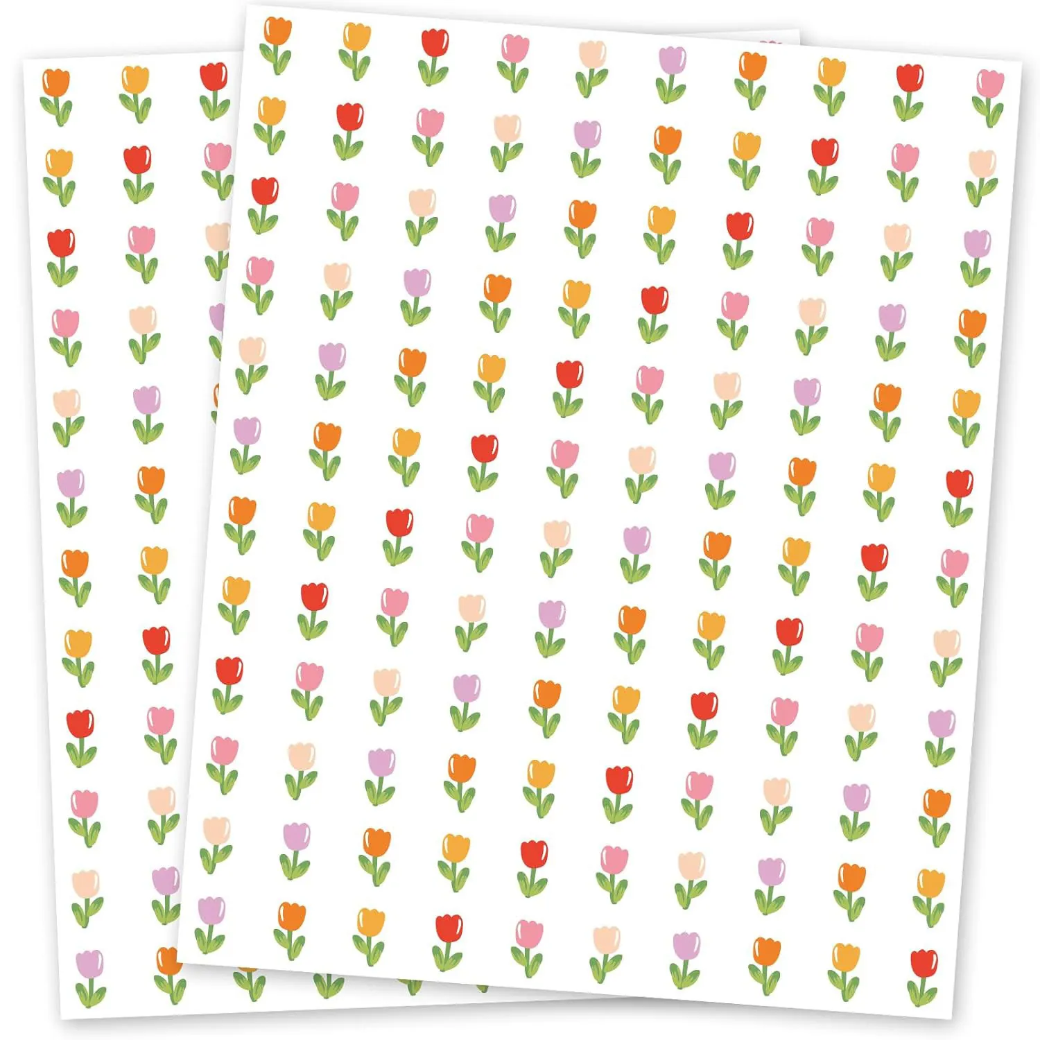 Mini Pegatinas De Flores De Tulipan Multicolor Pegatinas Decorativas Autoadhesivas Para DIY Scrapbooking Planificador Sellado De Sobres