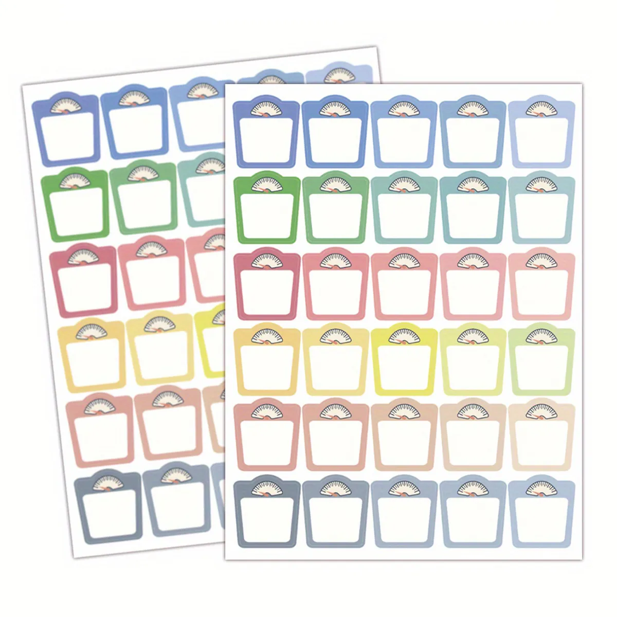 Autocollants de Suivi d'Objectif de Perte de Poids Fitness Forme de Balance Suivi de l'IMC Journal Planner Décoration Étiquettes
