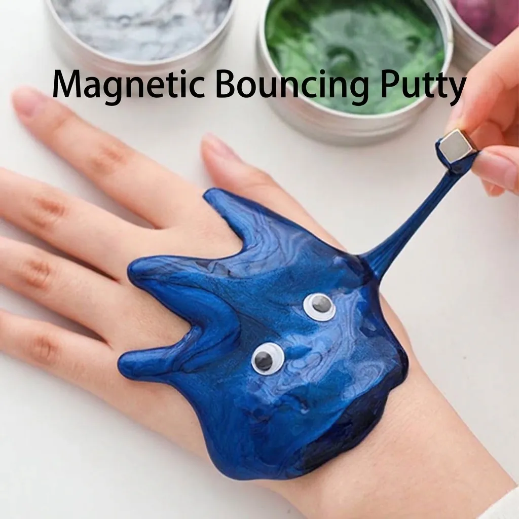Pâte Magnétique Fluide Non Newtonien Verre Liquide Slime Jouet Anti-stress Squishy pour Enfants Éducatif Amusant Cadeau Créatif