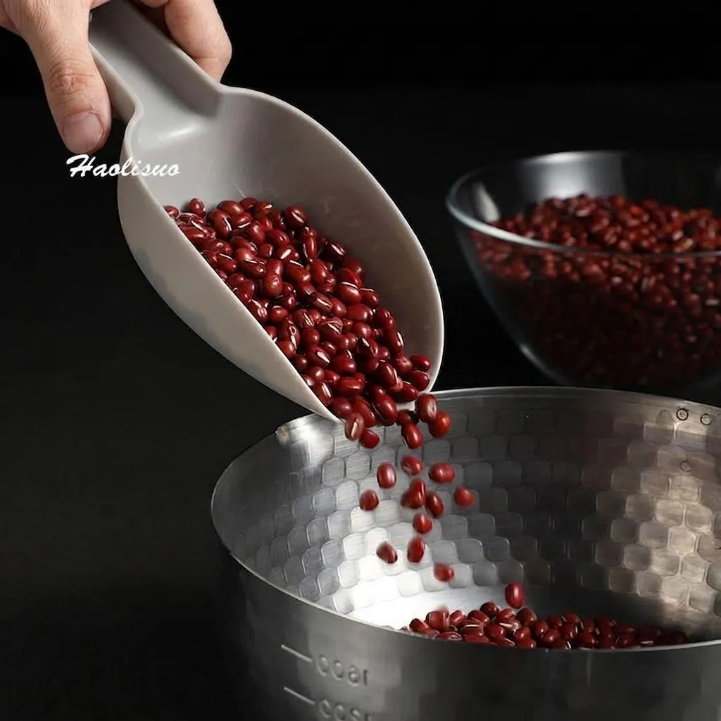 Multi-purpose Thickened PP Plastic Ice Shovel Nesting 3 Piece Set Food Scoop For Flour Popcorn Grains Kitchen Storage Gadgets