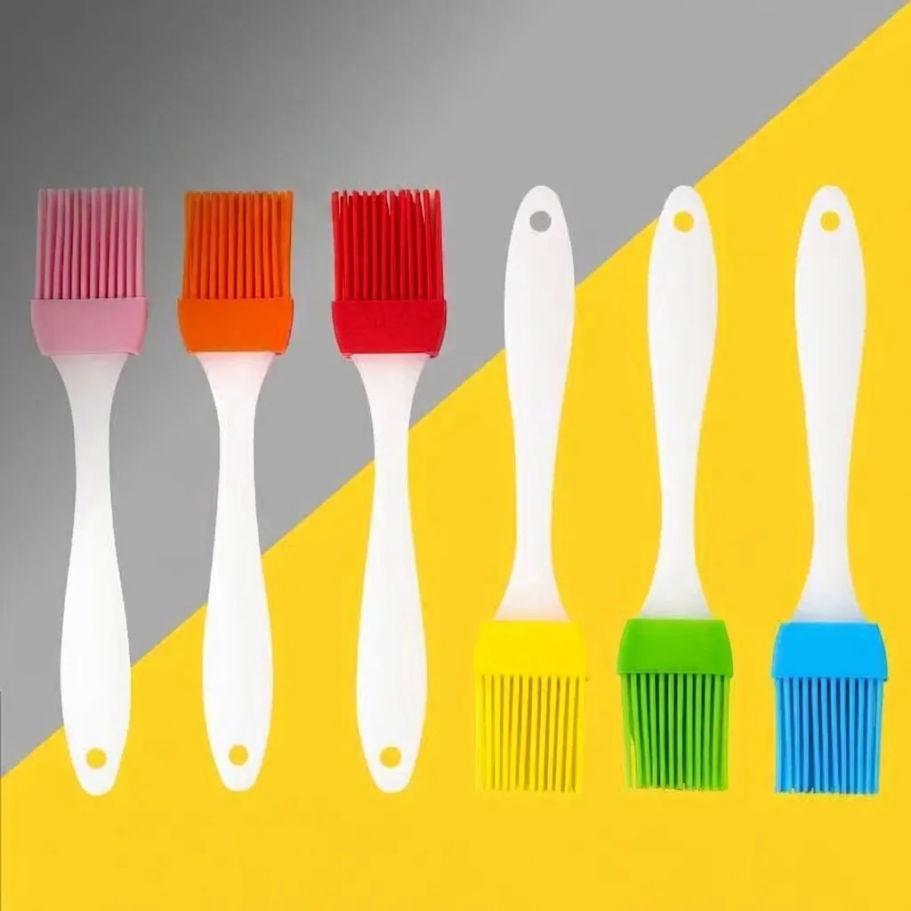 Heat Resistant Silicone Oil Brush For BBQ Baking Cooking Tool Kitchen Basting Brush With PP Handle Modern Style