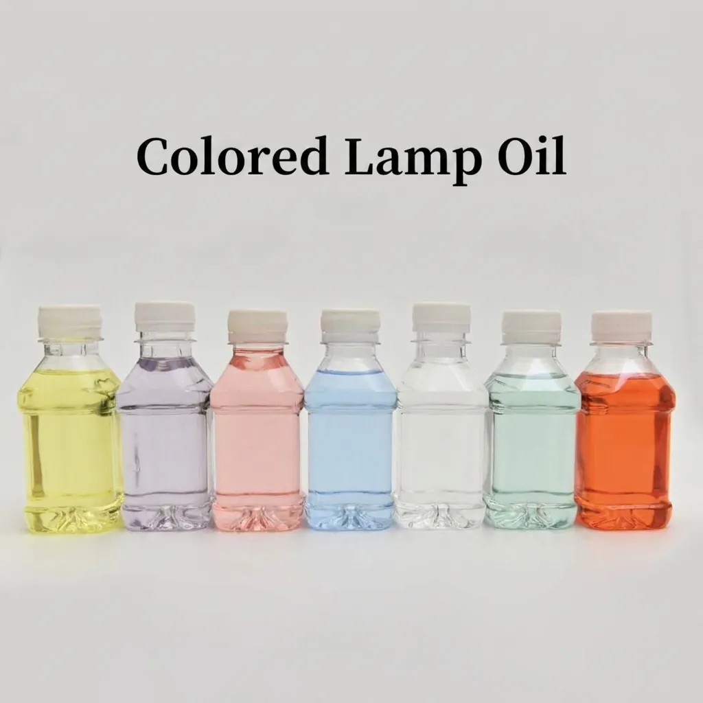 Huile de Lampe à la Paraffine Liquide Colorée pour Lampe à Huile en Verre Huile de Ghee Sans Fumée Maison Décor Religieux