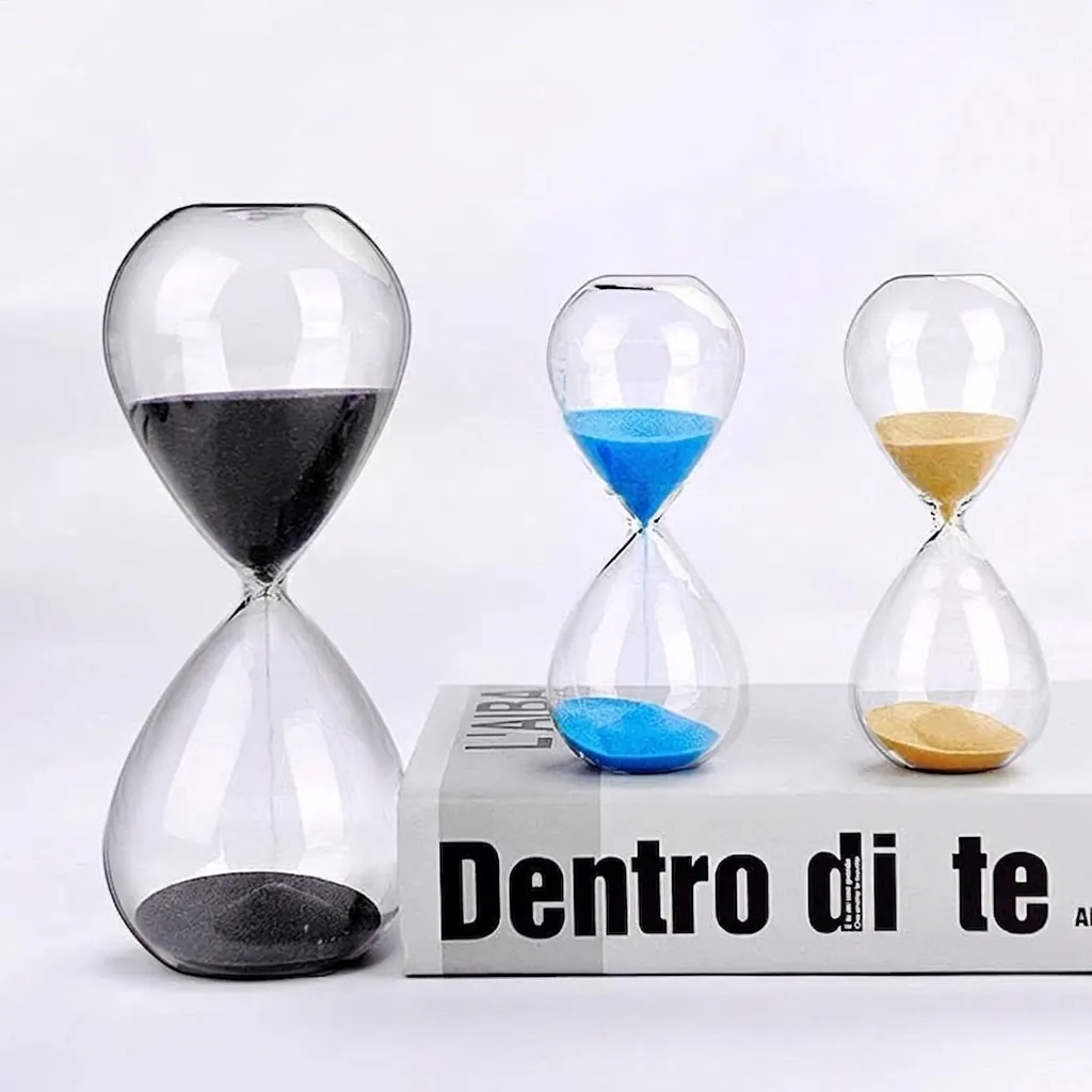 Moderne Minimalistische Glas Sanduhr Timer 5 10 30 60 Minuten Kreative Transparente Sanduhr Für Home Office Schreibtisch Deko