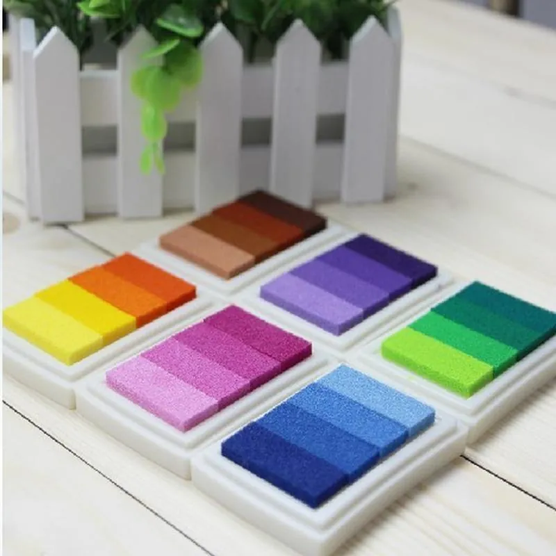 Gradienten Farb Stempelkissen für Stempel DIY Handwerk Scrapbooking Hochzeit Gästebuch Pigment Tinte Schreibwaren