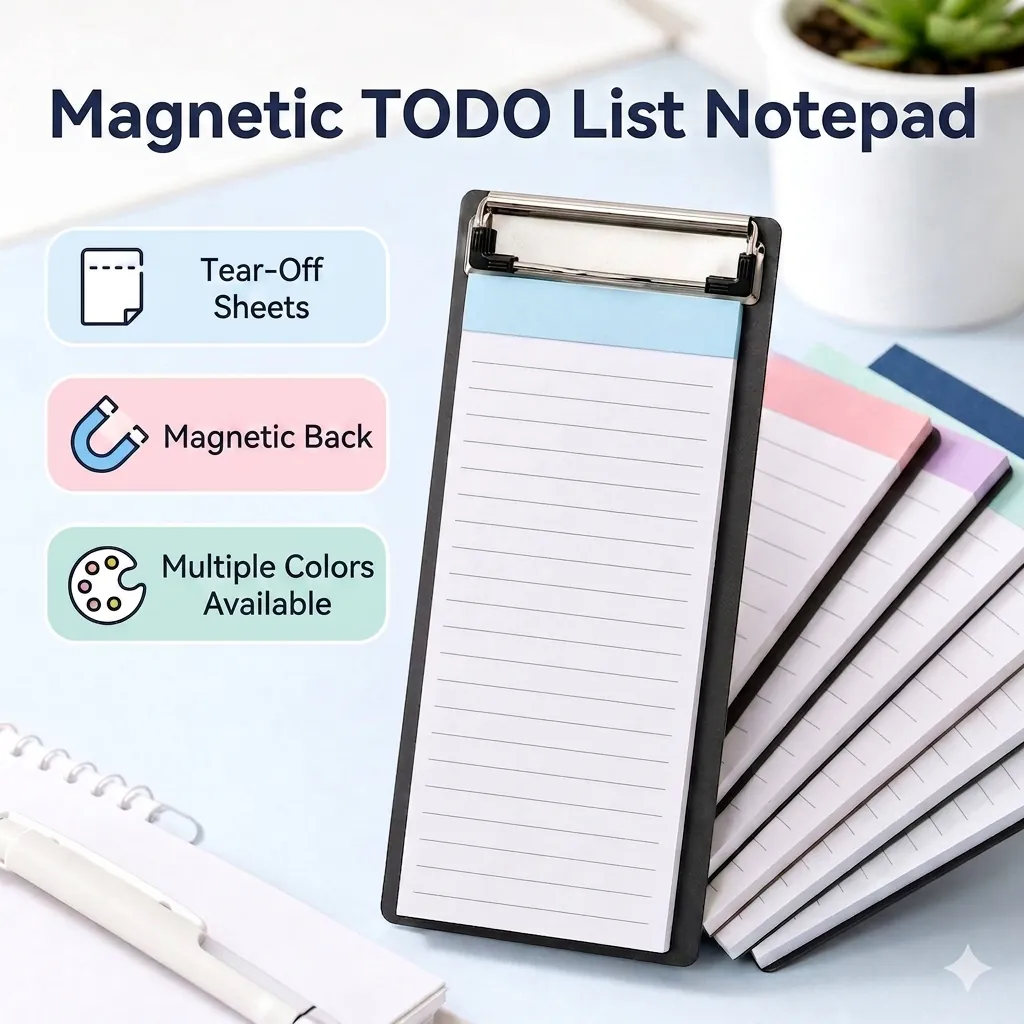 Bloc-notes To Do List Magnétique Planificateur Quotidien Liste de Tâches Hebdomadaire Liste de Courses Rappel Bloc-notes Pour Frigo Bureau École