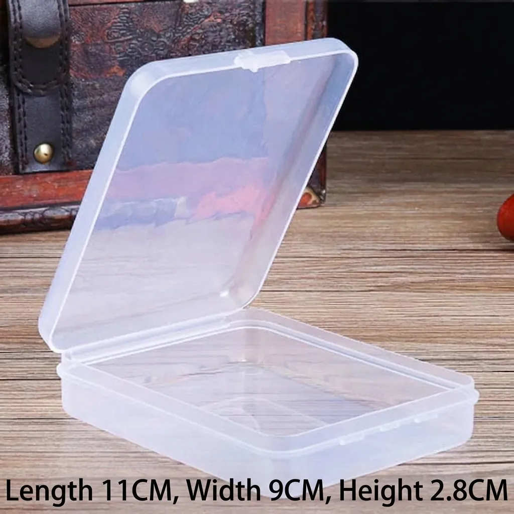 Portable Clear PP Plastic Makeup Sponge Storage Box Dustproof Powder Puff Case Small False Eyelashes Beauty Tool Organizer