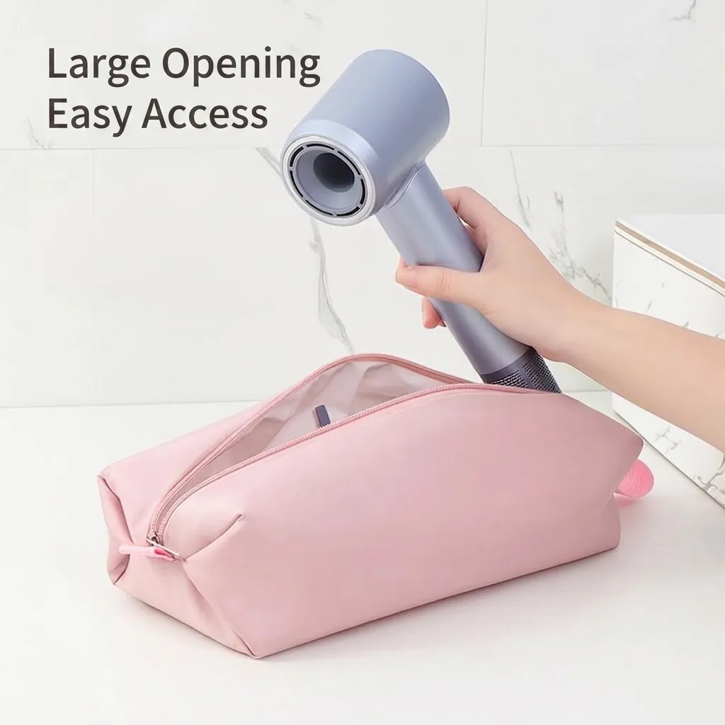 Bolsa de Almacenamiento Portátil para Secador de Pelo Poliéster Impermeable Organizador de Viaje para Rizador Herramientas de Peinado Regalo Mujer