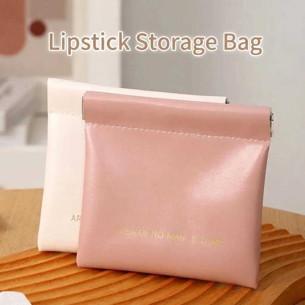 Portable Oxford Cloth Sanitary Napkin Storage Bag For Women Small Coin Purse Squeeze Opening Lipstick Cosmetic Organizer Bag