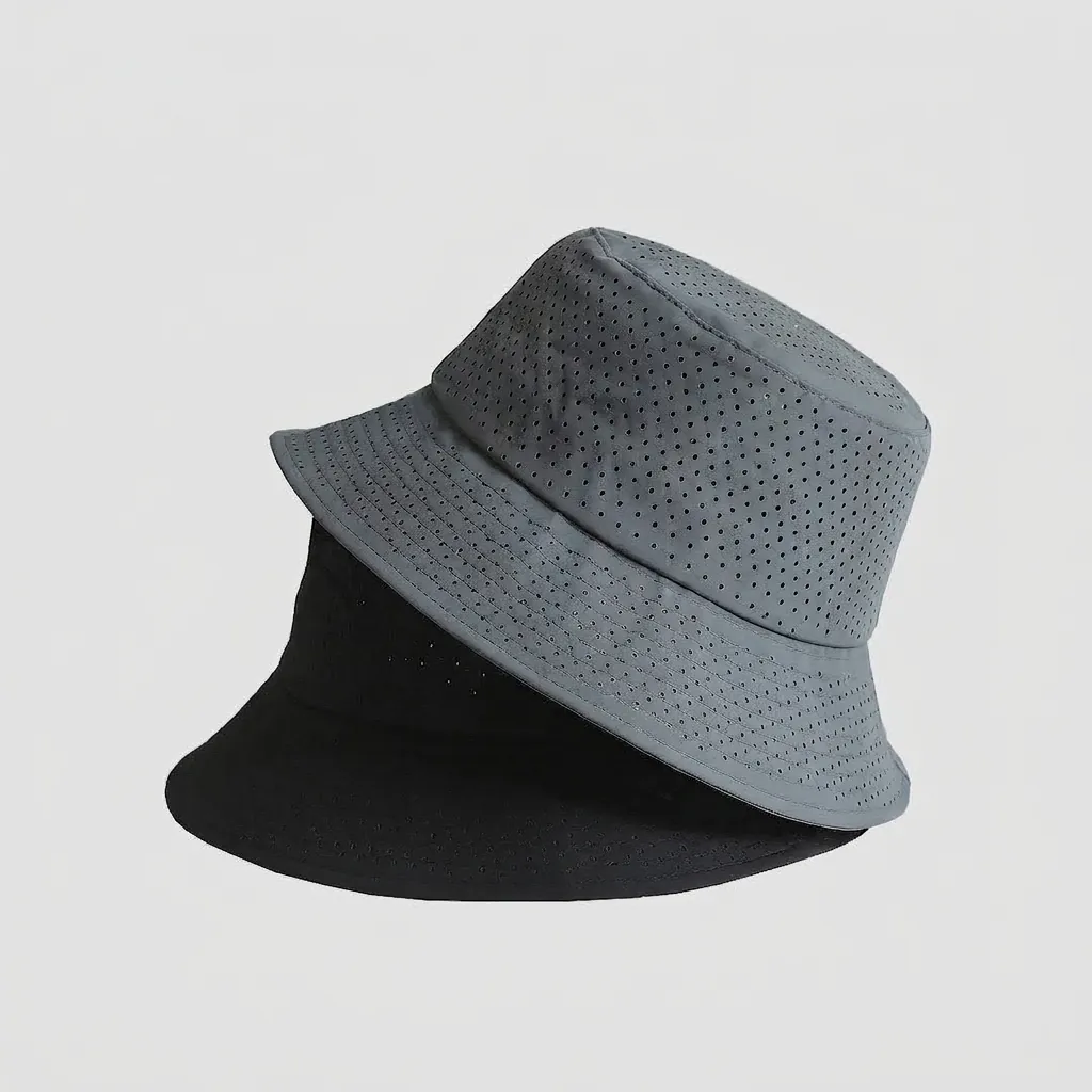 Unisex Quick Dry Full Mesh Bucket Hat Wide Brim Breathable Sun Protection Outdoor Fisherman Hat Summer Sunshade Hat