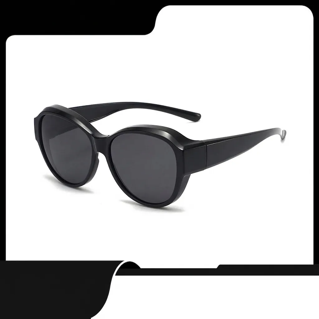 Occhiali da Sole Polarizzati da Donna TR90 Montatura Protezione UV400 Sovrapponibili per Miopia per Guida All'aperto Moda
