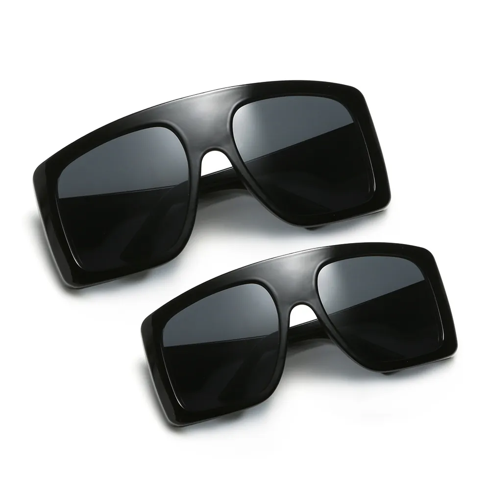 Oversized Square Frame Parent-Child Sunglasses Set For Women And Girls Fashion UV400 Protection Sunglasses Mother Daughter Matching Eyewear