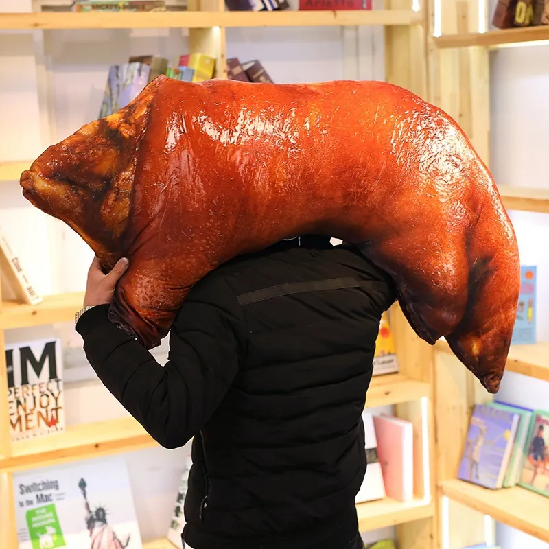 Realistic Pig Trotter Chicken Leg Plush Pillow Funny Food Simulation Cushion Soft Stuffed Toy Home Decor Gift For Valentine's Day Birthday