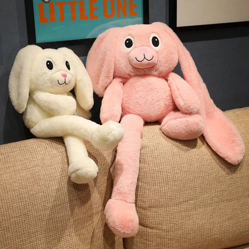 Stretchable Long Leg Rabbit Plush Toy Soft Stuffed Bunny Doll For Girls Birthday Gift Kawaii Home Decor Soothing Toy