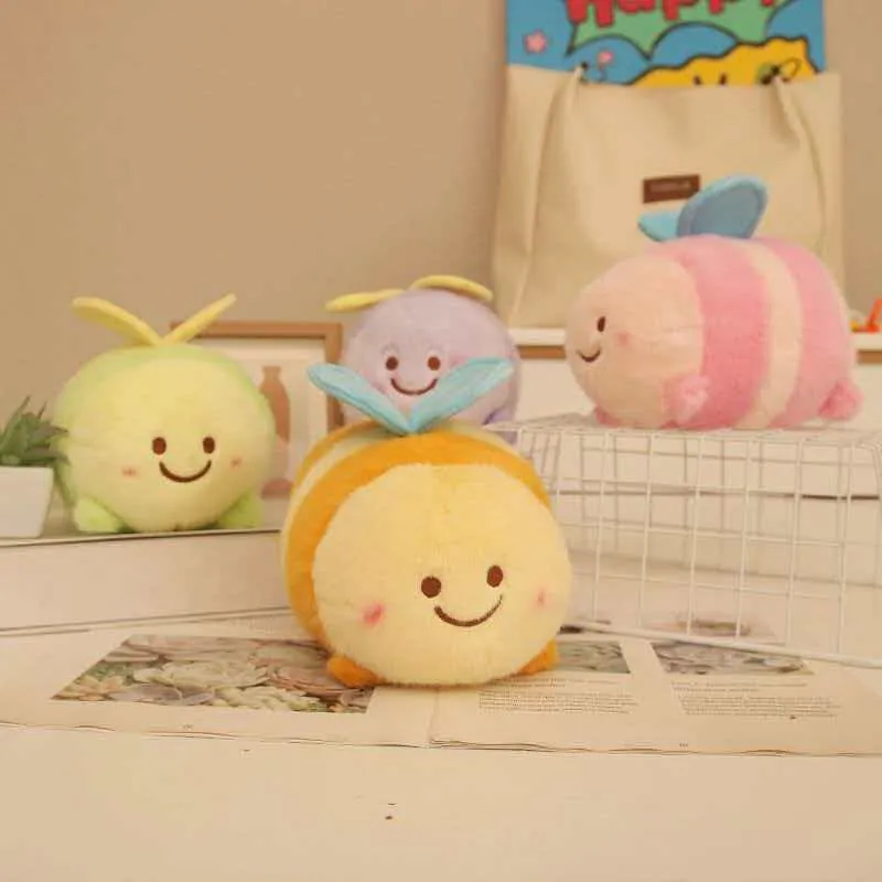 Cute Bumblebee Plush Toy Soft Stuffed Animal Doll For Kids Birthday Gift Cartoon Bee Decoration For Wedding Claw Machine Favor