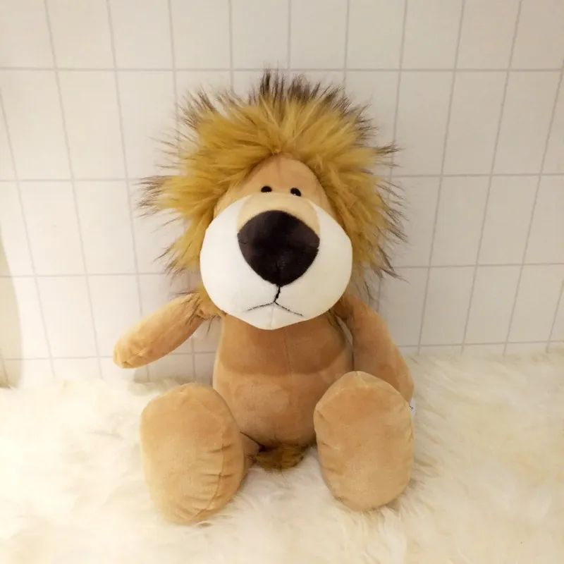 Dschungeltier Serie Plüschtier Löwe Stofftier Weicher Kurzplüsch PP Baumwolle Füllung Spielzeug Für Kinder Haus Deko Geschenk