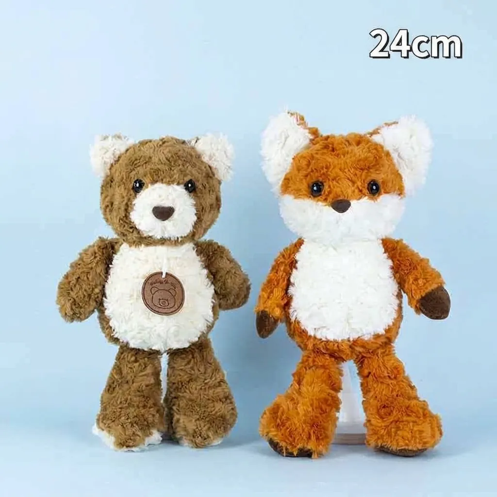 Süße Laufende Fuchs Bär Plüschtier Weiche Kuscheltier Puppe Beruhigendes Spielzeug Für Kinder Geburtstag Geschenk Heimdekoration