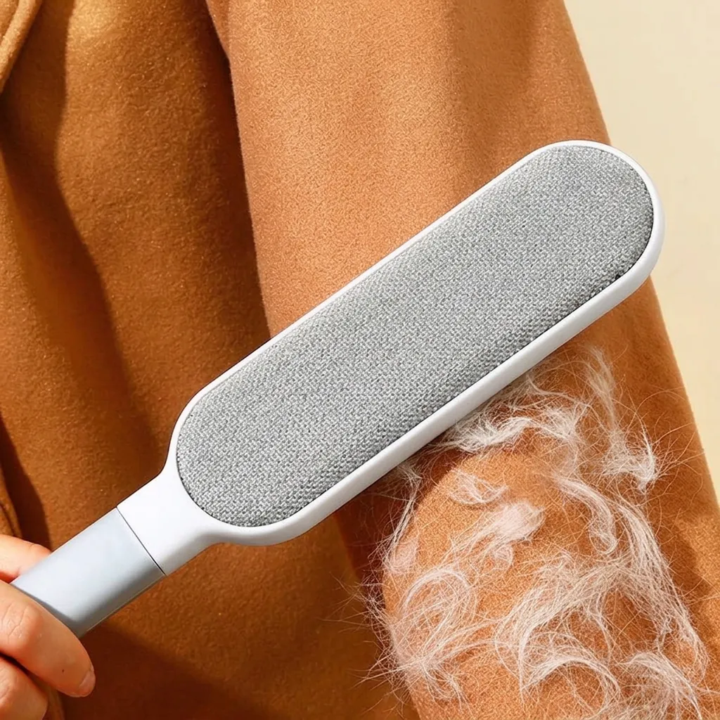 Double Sided Static Hair Removal Brush Portable Lint Remover For Clothes Cashmere Wool Coat Dust Fur Cleaning Tool Brush