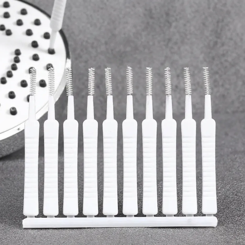 Mini Shower Hole Cleaning Brush Small Nozzle Gap Cleaning Brush For Bathroom Shower Head Phone Port Dredge Multi-functional White Cleaning Tools