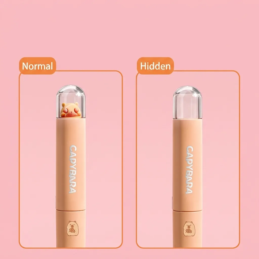 Cute Cartoon Animal Twist Gel Pen Hide And Seek Rotating Mechanism For Kids Student Stationery School Office Writing Tool