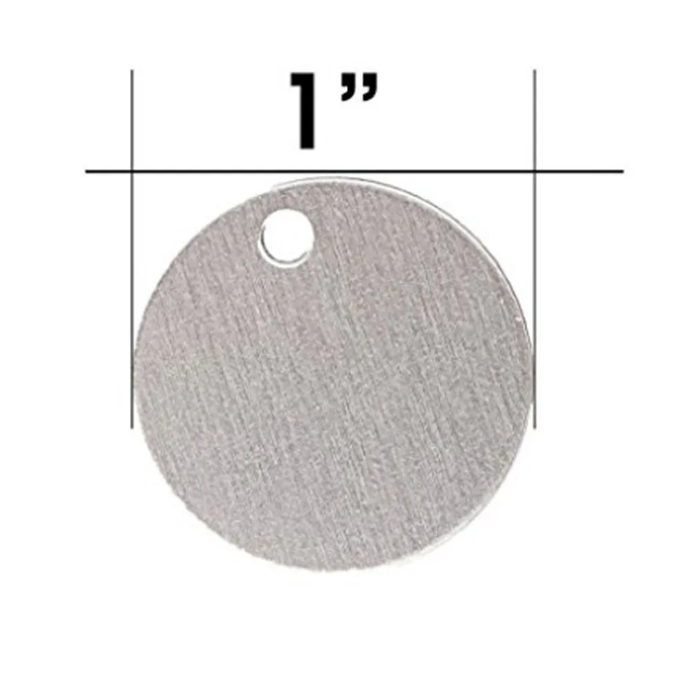 Titanium Stainless Steel Blank Pendant DIY Engraving Heart Round Square Dog Tag Pet ID Tag Fashion Jewelry Finding