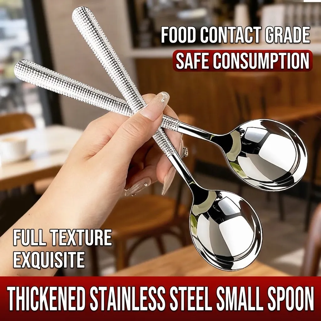 304 Stainless Steel Soup Spoon With Hammered Ice Texture Mirror Polished Long Handle Dinner Rice Spoon For Home Restaurant Tableware