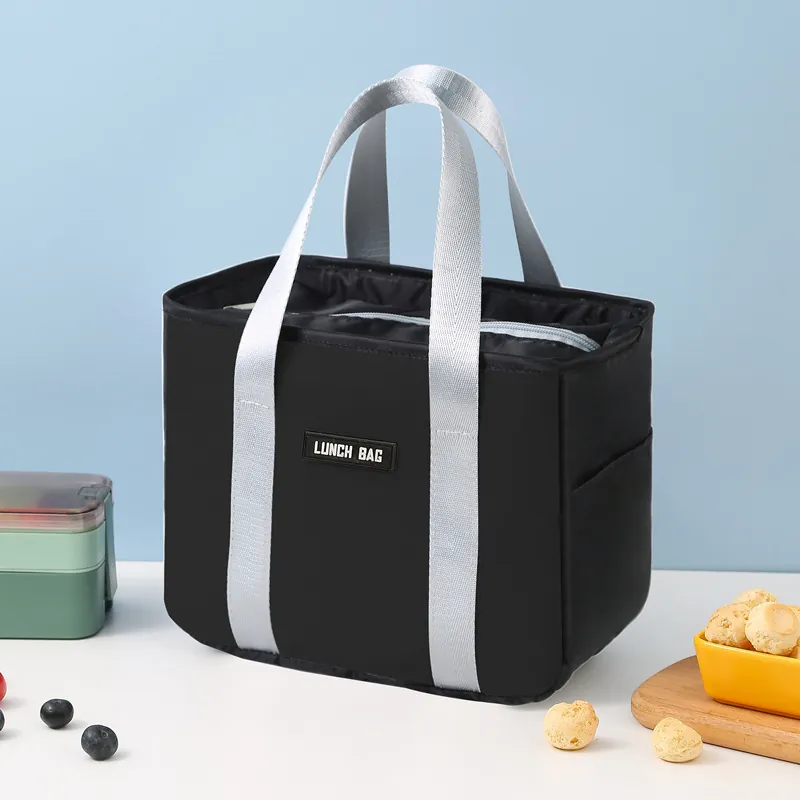 Isolierte Lunchtasche Tragbare Köper Polyester Thermische Tragetasche Für Arbeit Schule Picknick Herren Damen Kühltasche