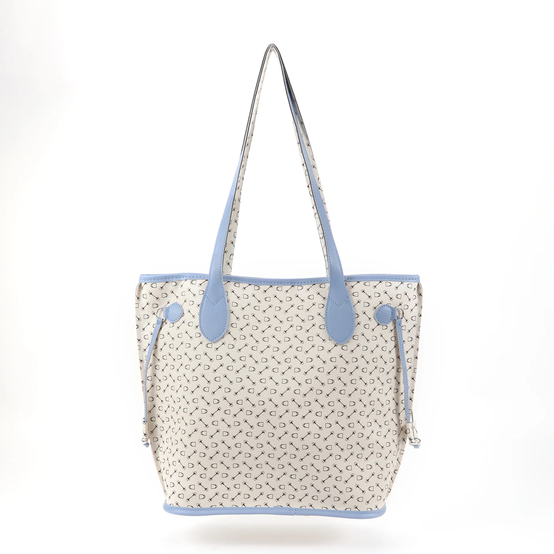 Women Large Capacity Printed Tote Bag Casual Contrast Color Shoulder Bag Urban Simple PU Leather Handbag For Commuting Daily