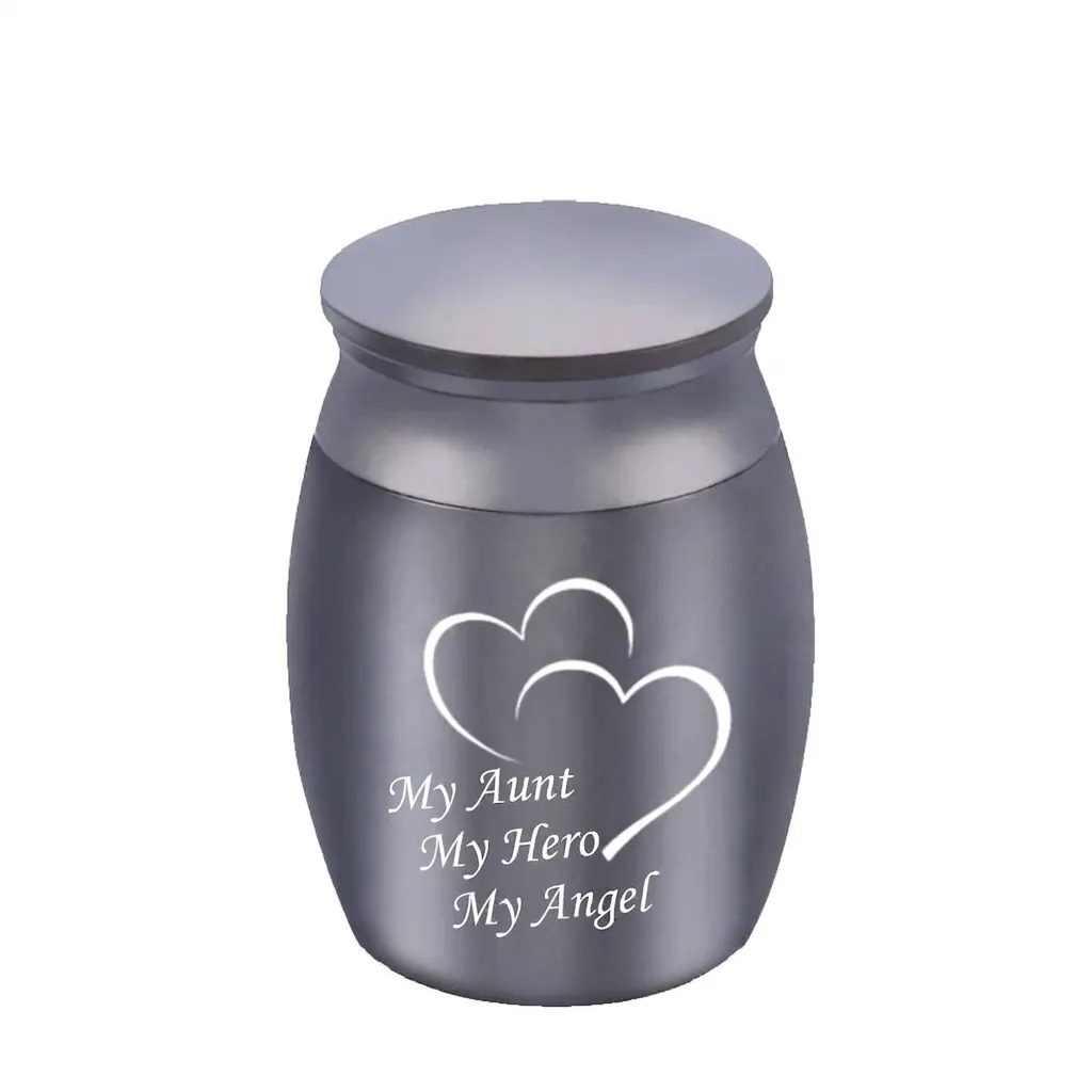 Small Stainless Steel Cremation Urn For Human Ashes Or Pets Mini Memorial Keepsake For Aunt Dad Brother Memorial Funeral Supplies