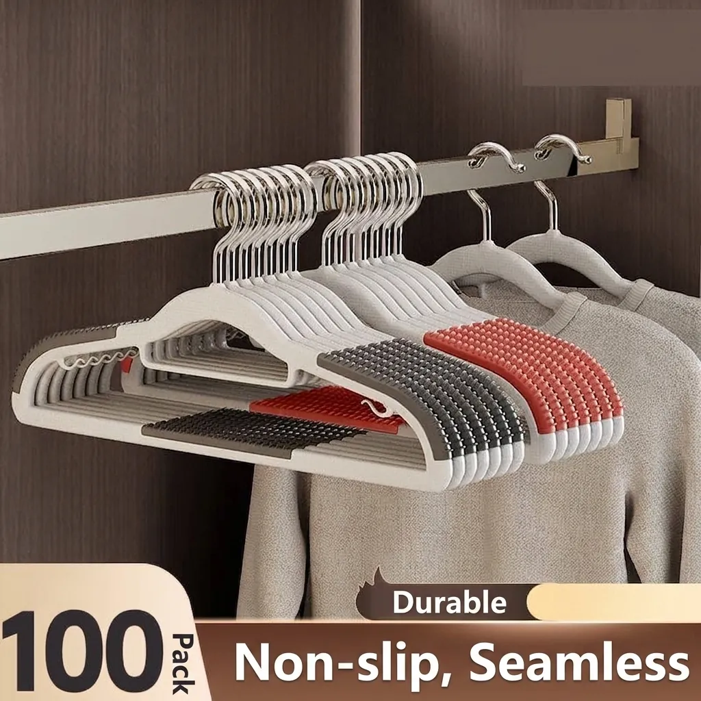 Cintres Antidérapants sans Trace en PP Durable avec Épaule Large Style Organisateur Professionnel pour Garde-Robe Maison