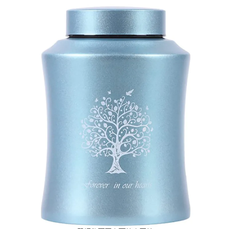 Tree of Life Metal Cremation Urns For Human Pet Ashes Memorial Jar Forever In Our Hearts Solemn Keepsake Funeral Jar