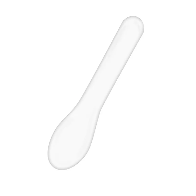 Witte Plastic Cosmetische Spatel Gezichtsmasker Lepel Make-up Crème Schep Kleine Schoonheid Huidverzorging Mengen Spatel Tool Voor Vrouwen